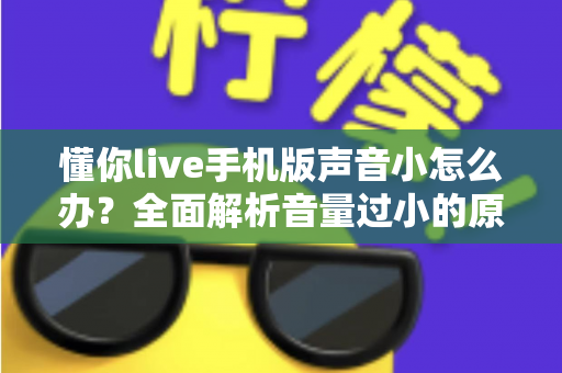 懂你live手机版声音小怎么办?全面解析音量过小的原因与实用解决方法 懂你live手机版声音小怎么办?全面解析音量过小的原因与实用解决方法