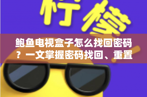鲍鱼电视盒子怎么找回密码？一文掌握密码找回、重置与安全设置全流程指南