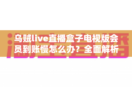 乌贼live直播盒子电视版会员到账慢怎么办？全面解析原因与实用解决方案