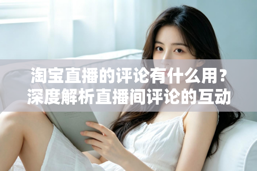 淘宝直播的评论有什么用?深度解析直播间评论的互动价值与实战意义 淘宝直播的评论有什么用?深度解析直播间评论的互动价值与实战意义