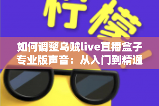 如何调整乌贼live直播盒子专业版声音：从入门到精通的完整音频设置指南