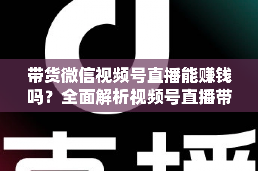 带货微信视频号直播能赚钱吗?全面解析视频号直播带货的赚钱机会、变现模式与实战策略 带货微信视频号直播能赚钱吗?全面解析视频号直播带货的赚钱机会、变现模式与实战策略
