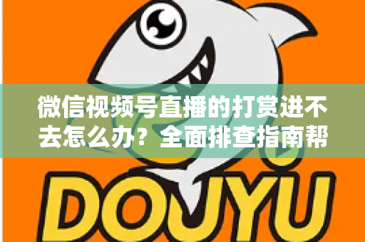 微信视频号直播的打赏进不去怎么办?全面排查指南帮你快速解决打赏问题 微信视频号直播的打赏进不去怎么办?全面排查指南帮你快速解决打赏问题