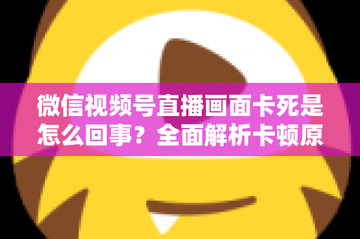 微信视频号直播画面卡死是怎么回事?全面解析卡顿原因与实用解决技巧指南 微信视频号直播画面卡死是怎么回事?全面解析卡顿原因与实用解决技巧指南
