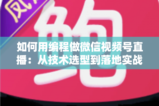 如何用编程做微信视频号直播:从技术选型到落地实战的完整指南 如何用编程做微信视频号直播:从技术选型到落地实战的完整指南