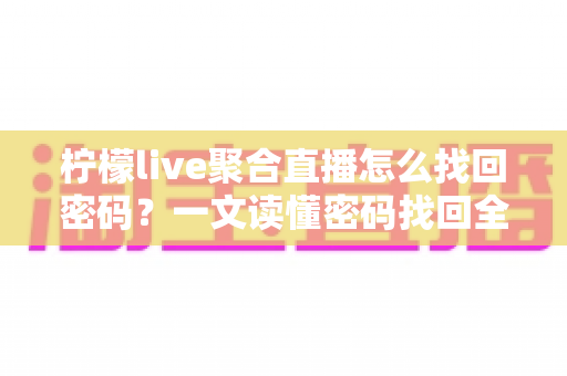 柠檬live聚合直播怎么找回密码？一文读懂密码找回全流程与账号安全防护技巧