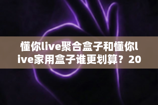 懂你live聚合盒子和懂你live家用盒子谁更划算？2025最新选购指南与深度对比分析